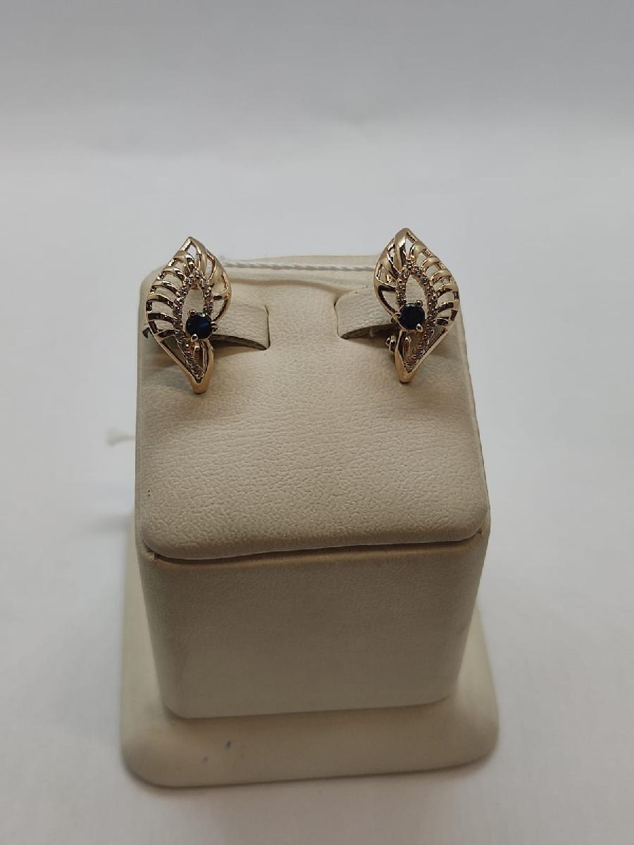 СКМИ585 СЕРЬГИ С КАМНЯМИ (Au 585)