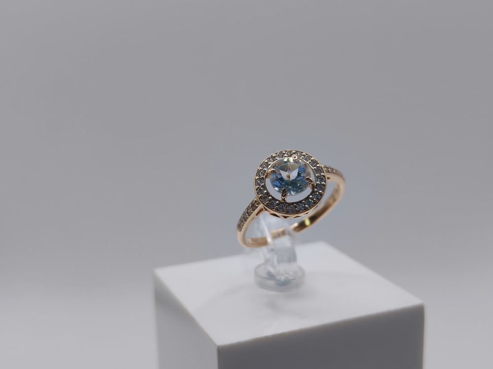 КОЛКМИ585 КОЛЬЦО С КАМНЯМИ (Au 585)