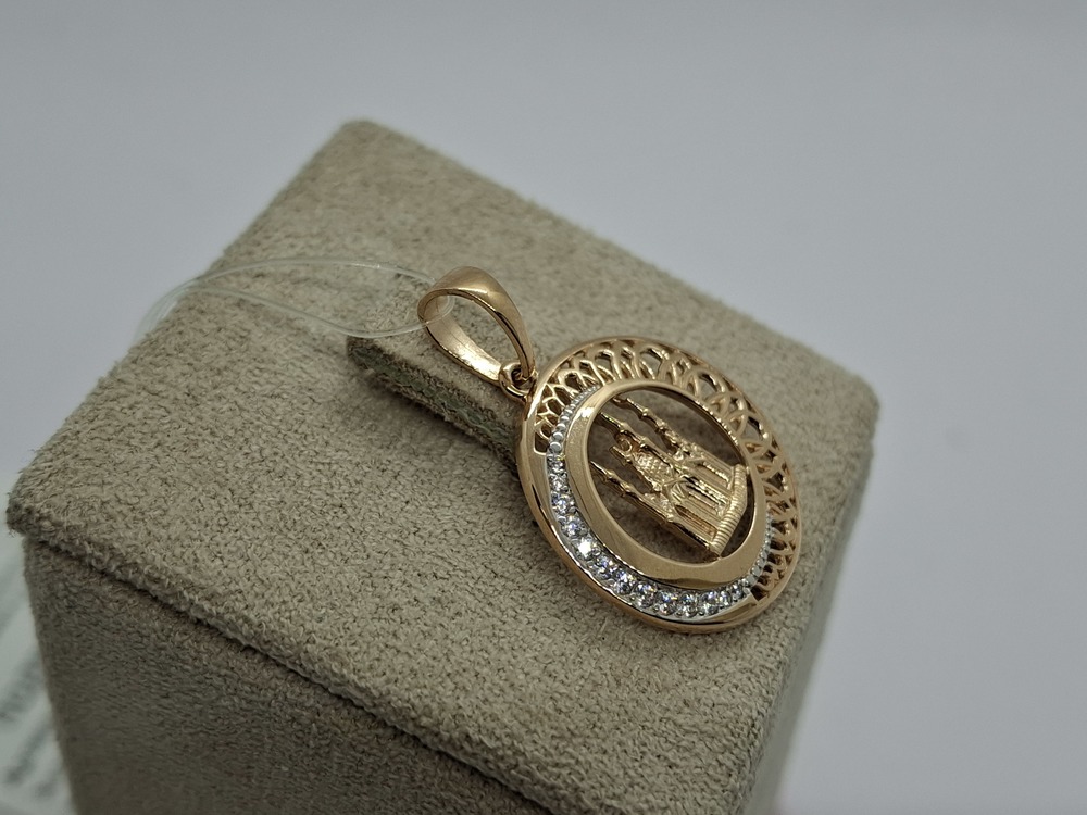 ПОДВЕСКА МЕЧЕТЬ с камнями (Au 585)