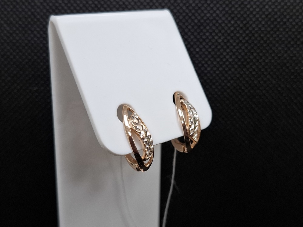 СБКМ585 СЕРЬГИ БЕЗ КАМНЯ (Au 585)