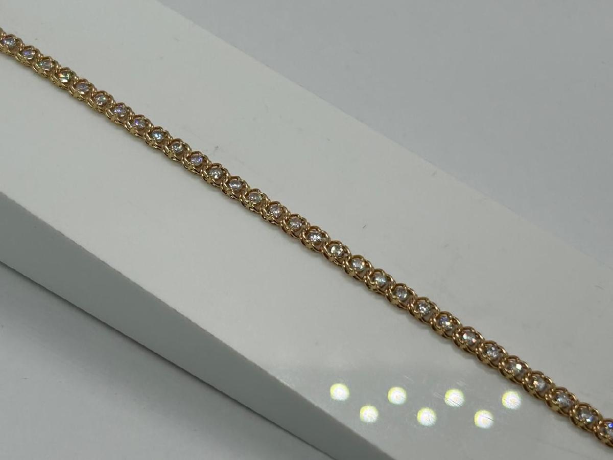 Б585 БРАСЛЕТ С КАМНЯМИ (Au 585)