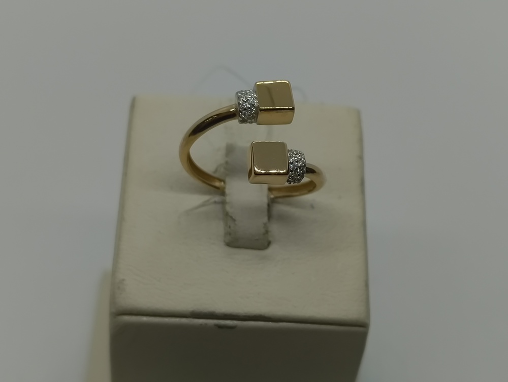 к1306 КОЛЬЦО С КАМНЯМИ (Au 585)