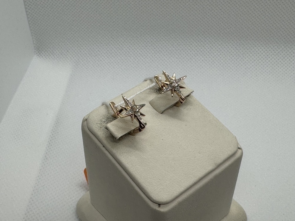 СКМИ585 СЕРЬГИ С КАМНЯМИ (Au 585)