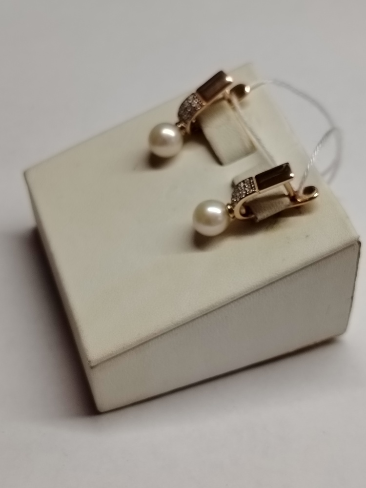 СКМИ585 СЕРЬГИ С КАМНЯМИ (Au 585)