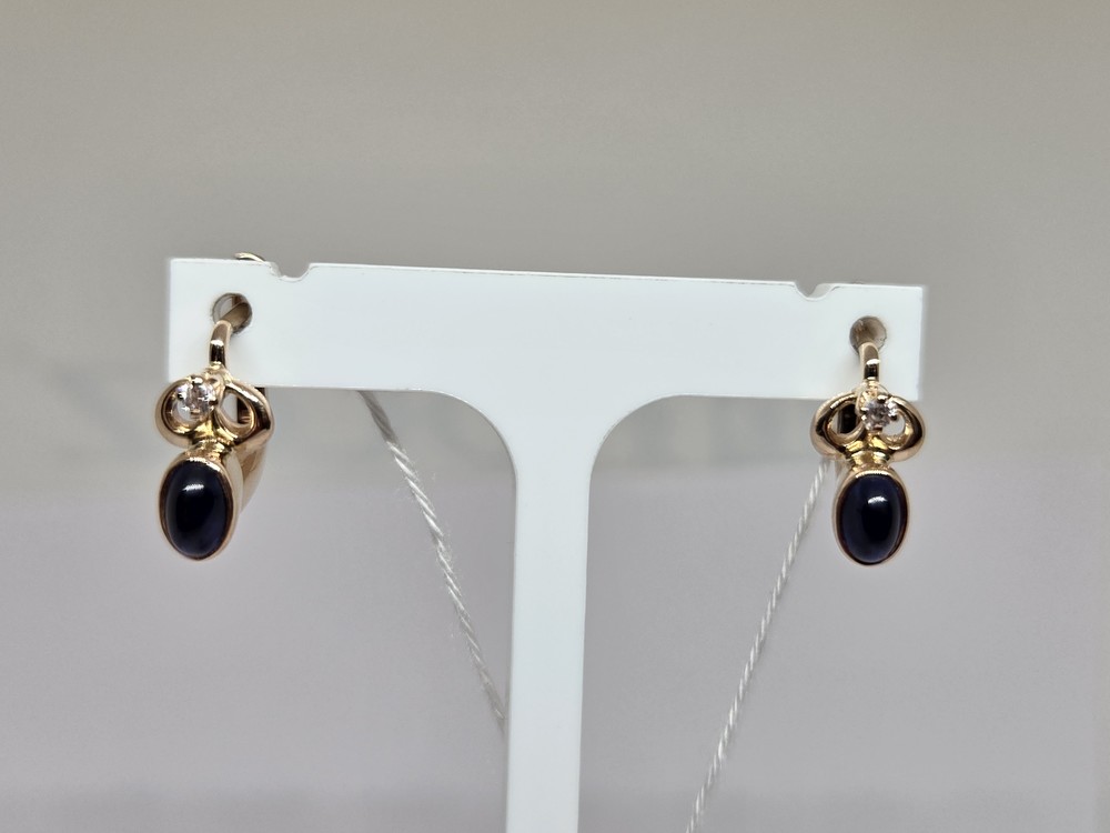 СКМИ585 СЕРЬГИ С КАМНЯМИ (Au 585)