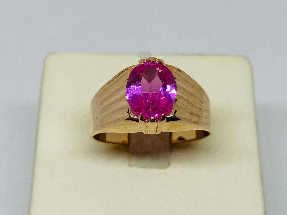 КОЛКМ583 КОЛЬЦО С КАМНЕМ (Au 583)