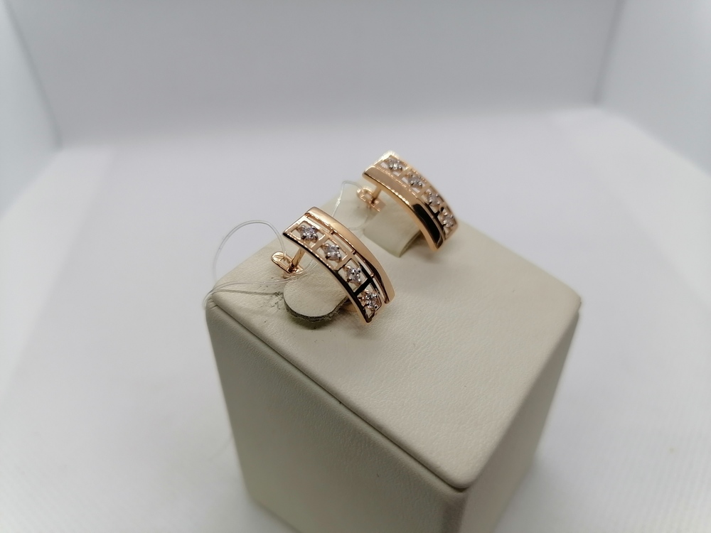 023312-1102 СЕРЬГИ С КАМНЯМИ (Au 585)