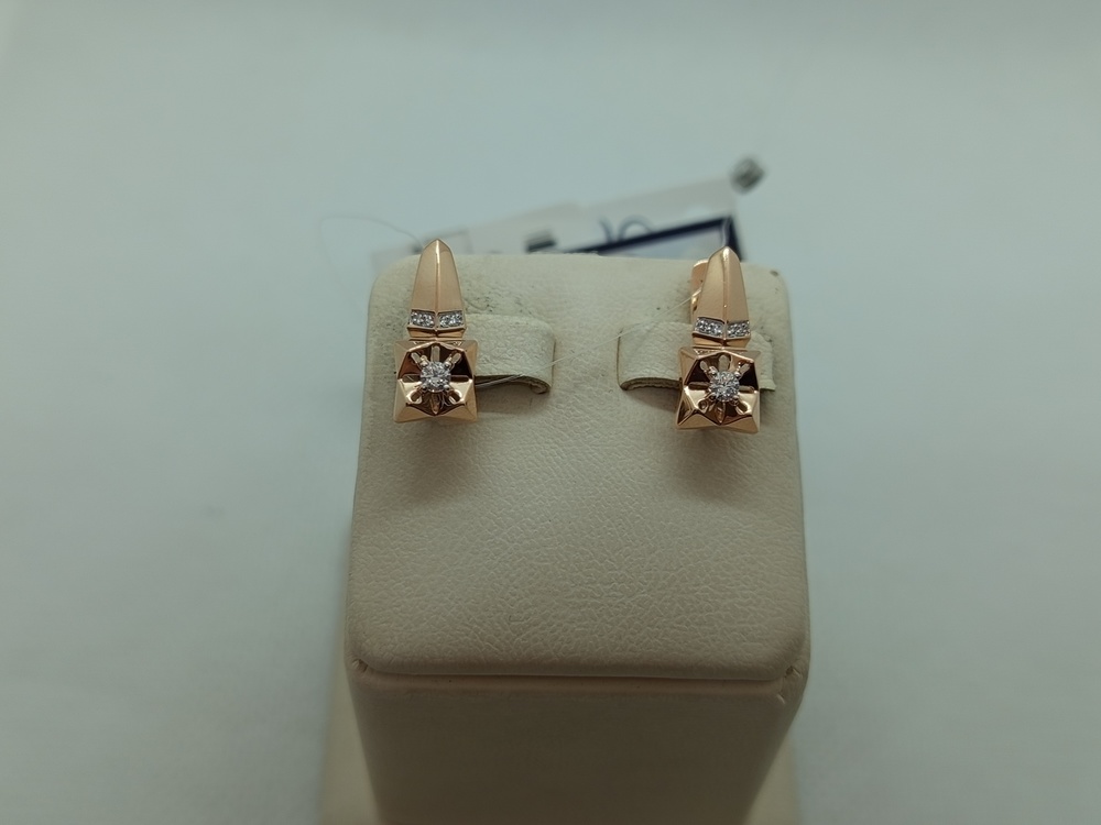 СЕРЬГИ С КАМНЯМИ (Au 585)