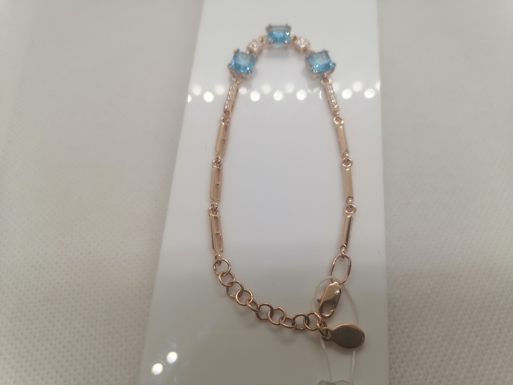 БРАСЛЕТ С КАМНЯМИ (Au 585)