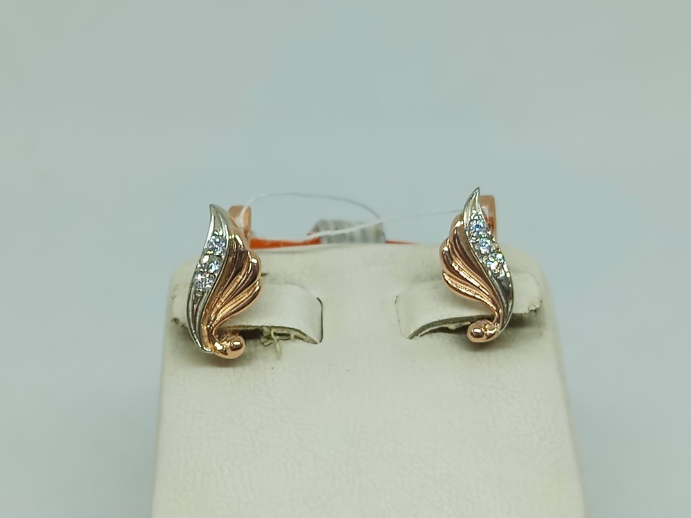 СКМИ585 СЕРЬГИ С КАМНЯМИ (Au 585)