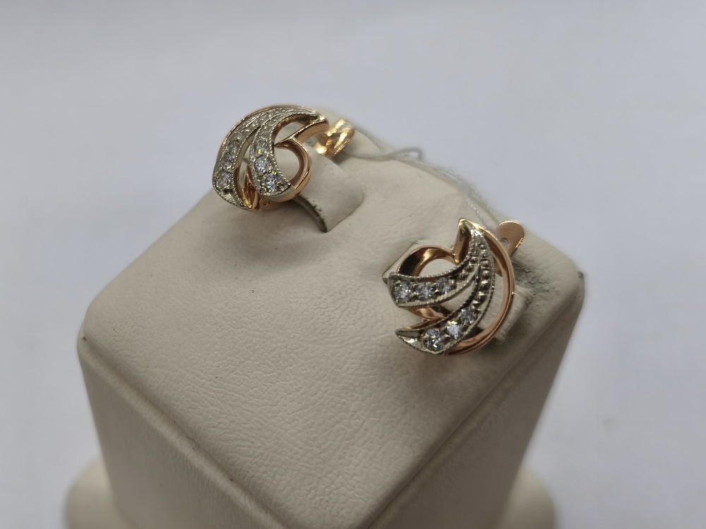 СЕРЬГИ С КАМНЯМИ (Au 585)