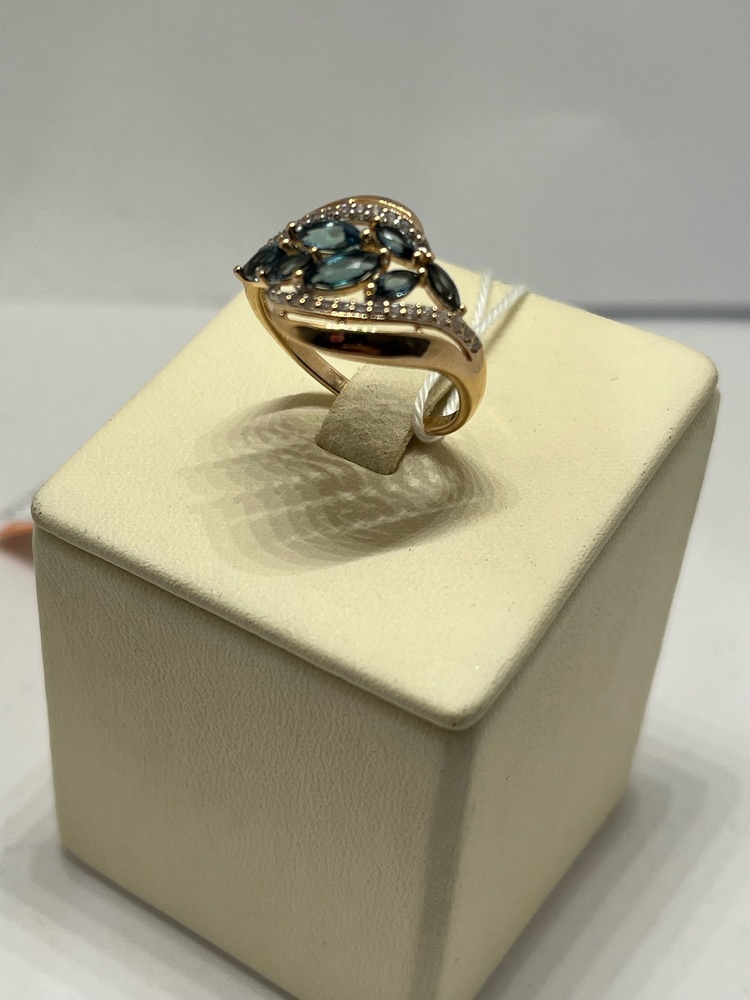 КОЛКМИ585 КОЛЬЦО С КАМНЯМИ (Au 585)