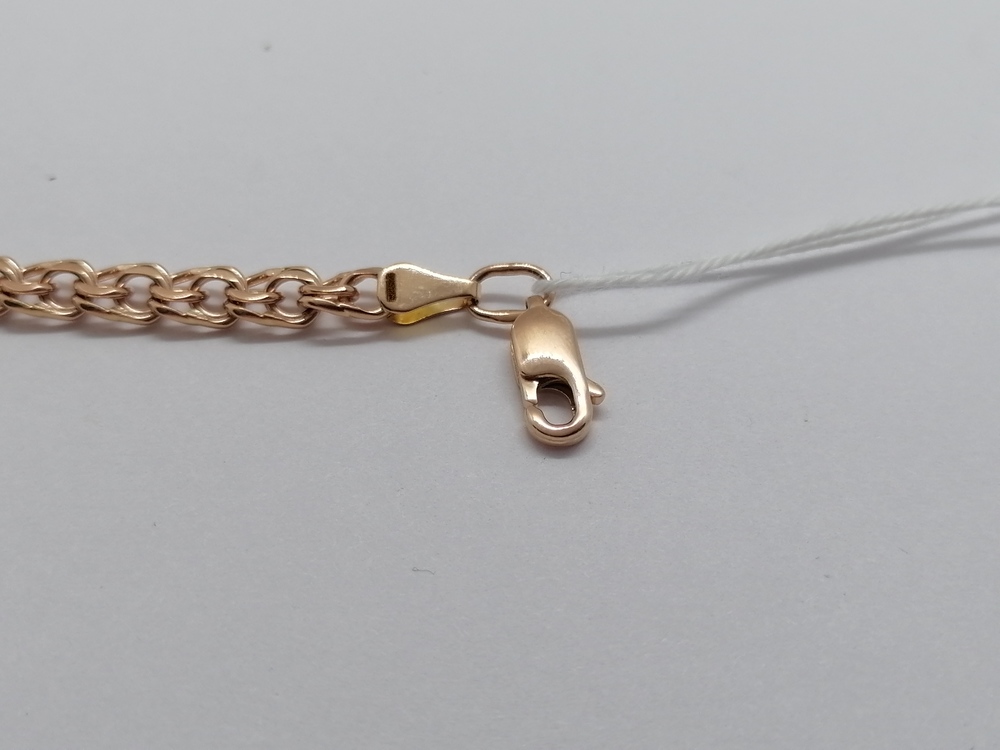 БЛБ585 БРАСЛЕТ ПОЛНОВЕСНЫЙ Бисмарк (Au 585)