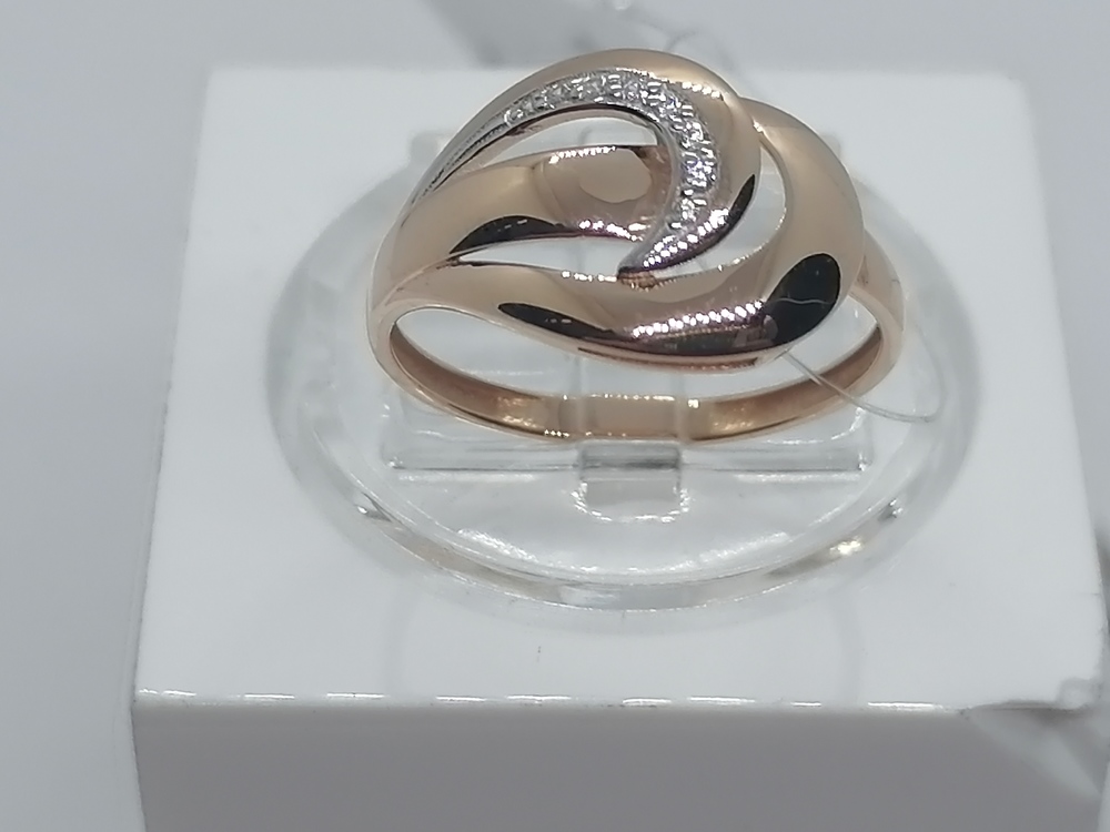 КОЛЬЦО С КАМНЯМИ (Au 585)