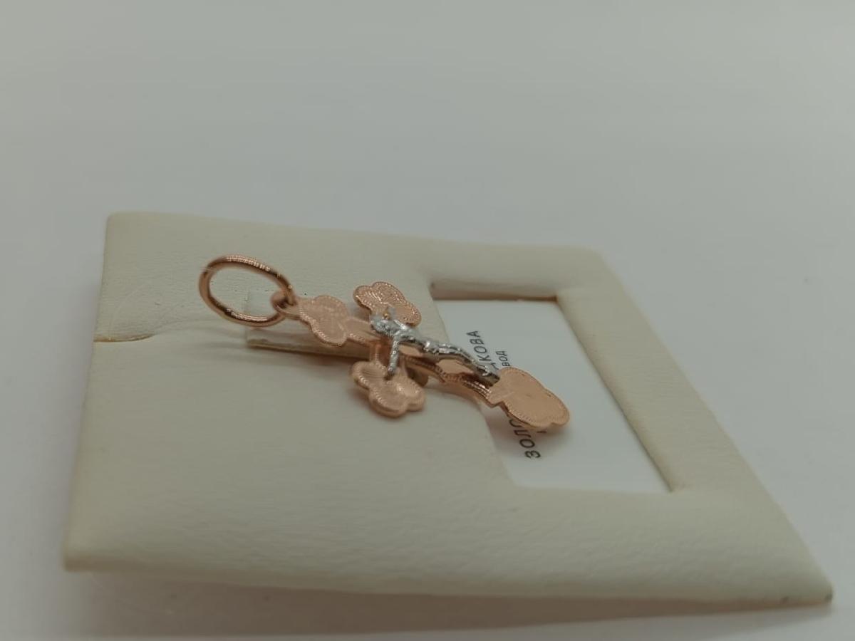 ПОДВЕСКА КРЕСТ без камня (Au 585)