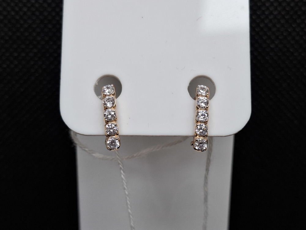 СЕРЬГИ С КАМНЯМИ (Au 585)