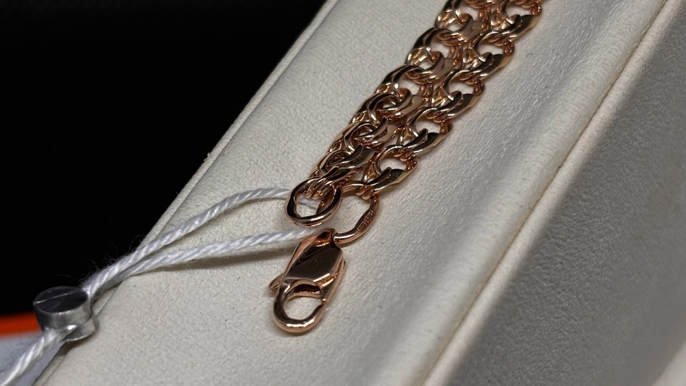 БЛБ585 БРАСЛЕТ ПОЛНОВЕСНЫЙ Бисмарк (Au 585)