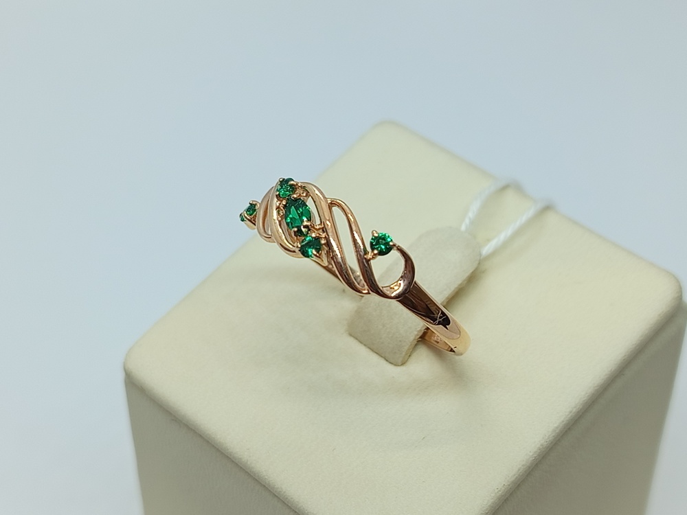 КОЛКМИ585 КОЛЬЦО С КАМНЯМИ (Au 585)