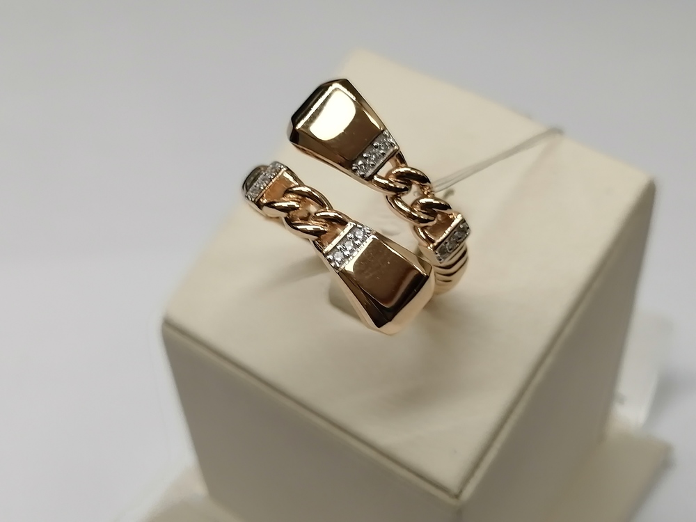 КОЛЬЦО С КАМНЯМИ (Au 585)