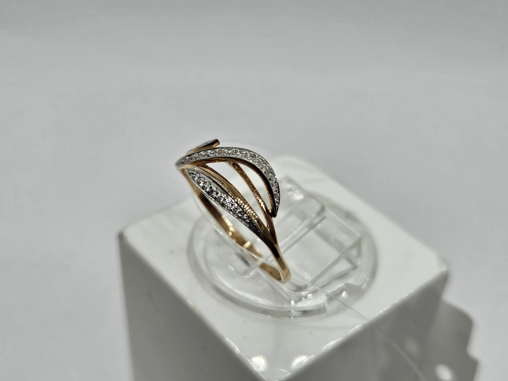 КОЛЬЦО С КАМНЯМИ (Au 585)