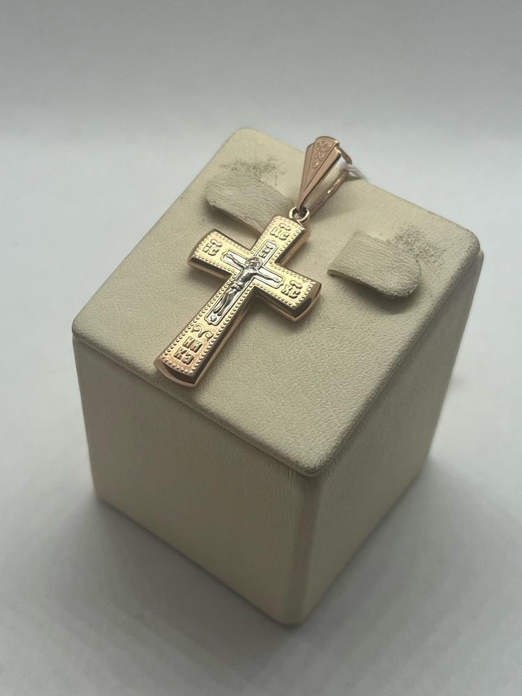 ПОДВЕСКА КРЕСТ БЕЗ КАМНЯ (Au 585)