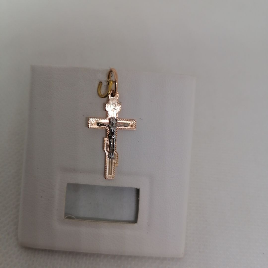 ПОДВЕСКА КРЕСТ без камня (Au 585)