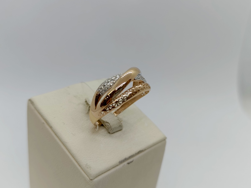 К13218166 КОЛЬЦО С КАМНЯМИ (Au 585)