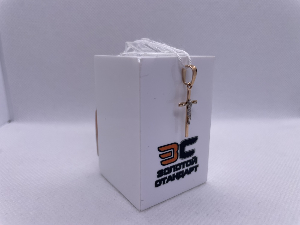 ПОДКБК585 ПОДВЕСКА КРЕСТ БЕЗ КАМНЯ (Au 585)