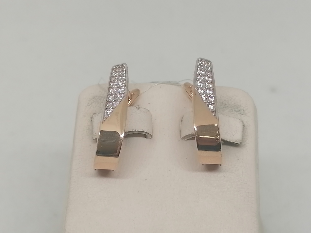 08-217453 СЕРЬГИ С КАМНЯМИ (Au 585)