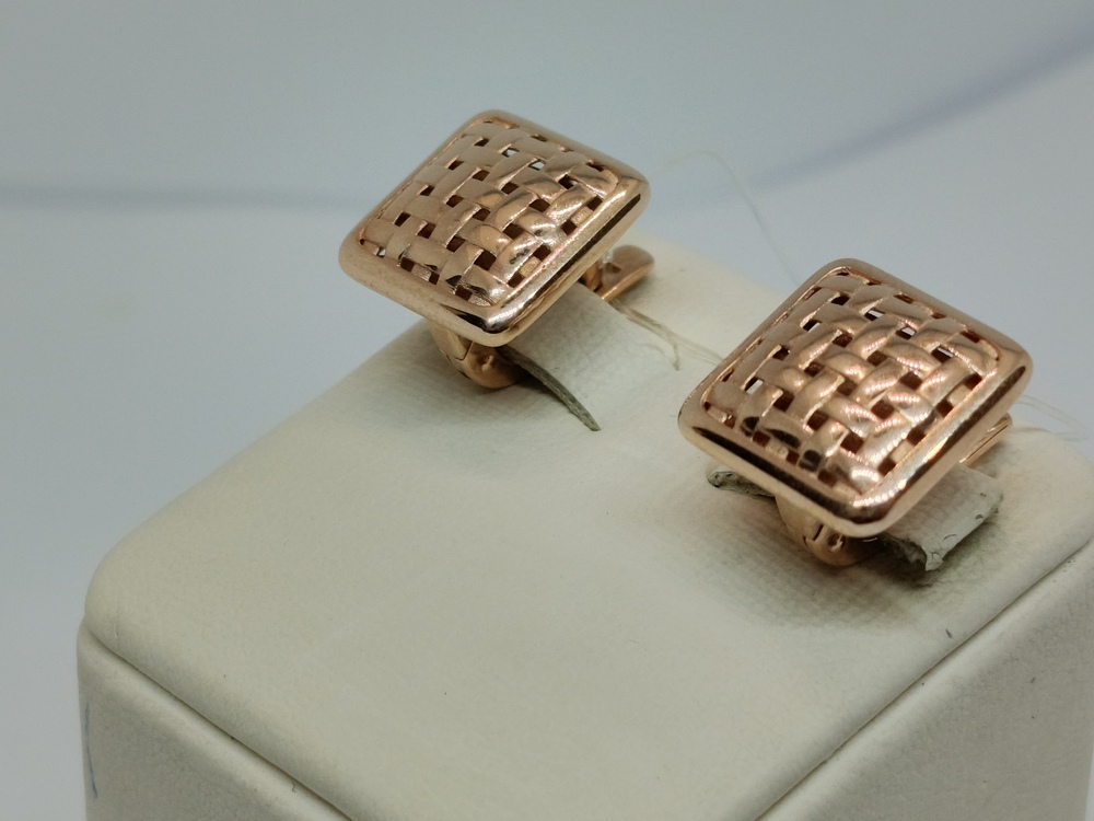 СЕРЬГИ БЕЗ КАМНЯ (Au 585)