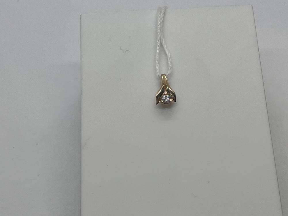 ПОДКМ585 ПОДВЕСКА С КАМНЕМ (Au 585)