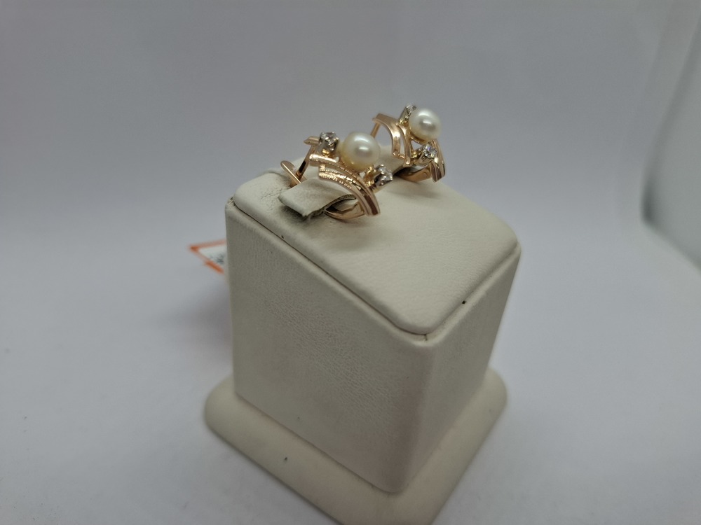 СКМИ585 СЕРЬГИ С КАМНЯМИ (Au 585)