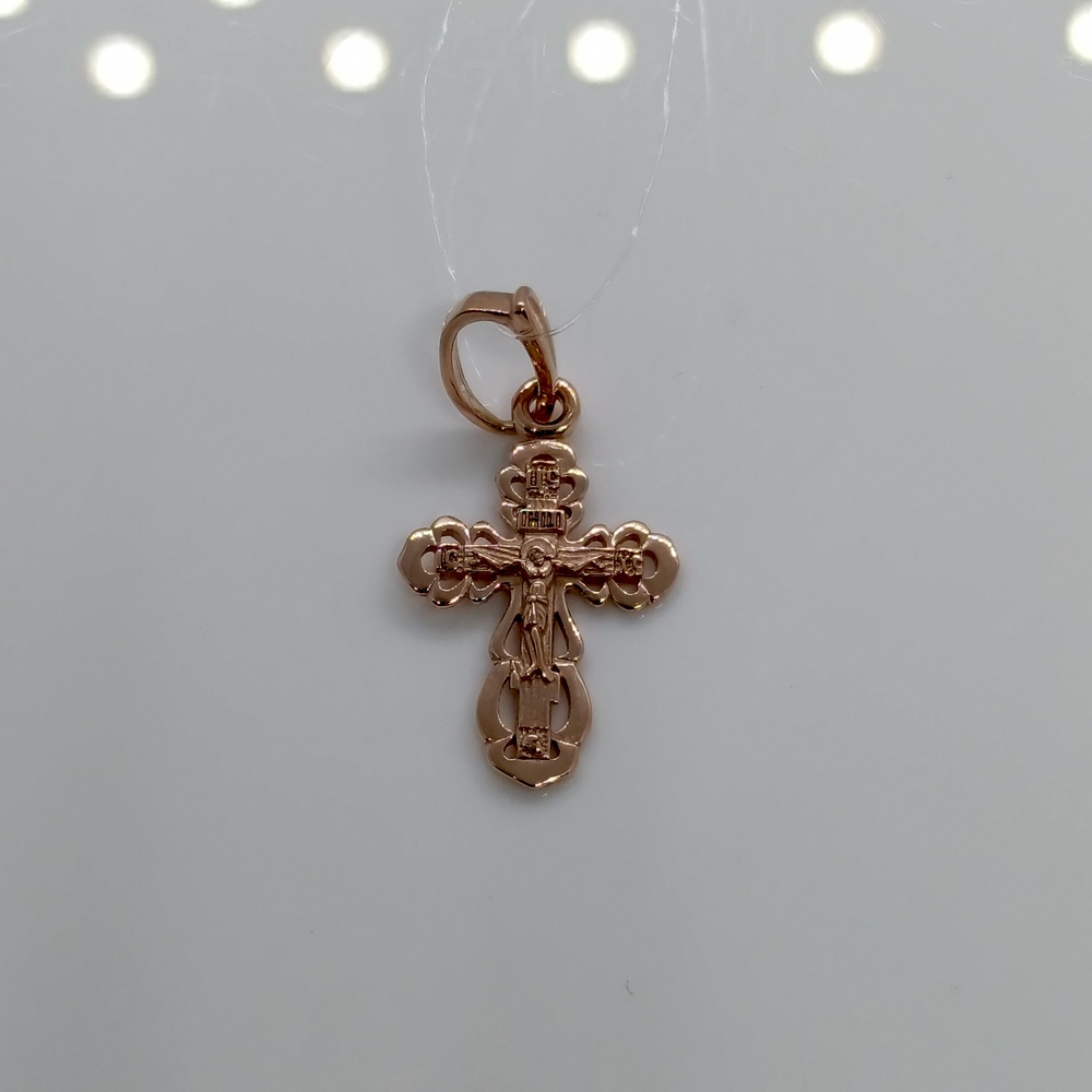 ПОДВЕСКА КРЕСТ без камня (Au 585)