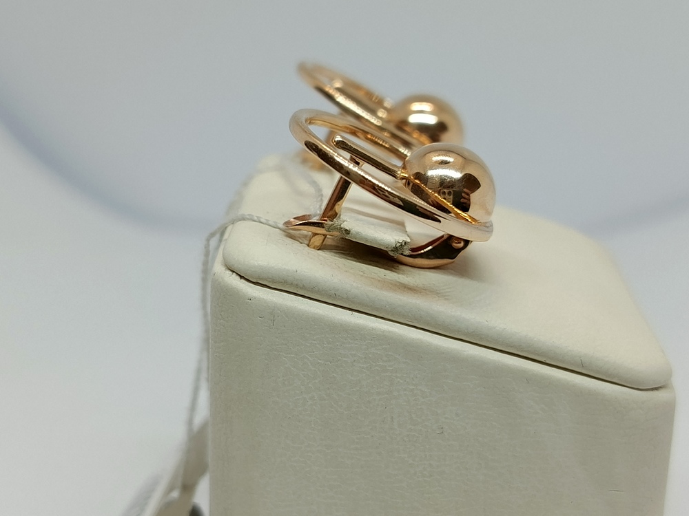 СЕРЬГИ БЕЗ КАМНЯ (Au 585)