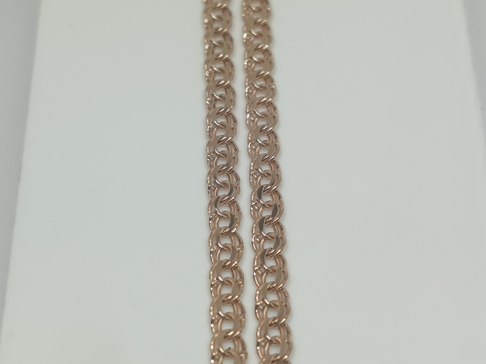 570005021 ЦЕПЬ ПУСТОТЕЛАЯ Бисмарк (Au 585)