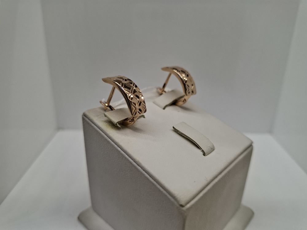 СБКМ585 СЕРЬГИ БЕЗ КАМНЯ (Au 585)