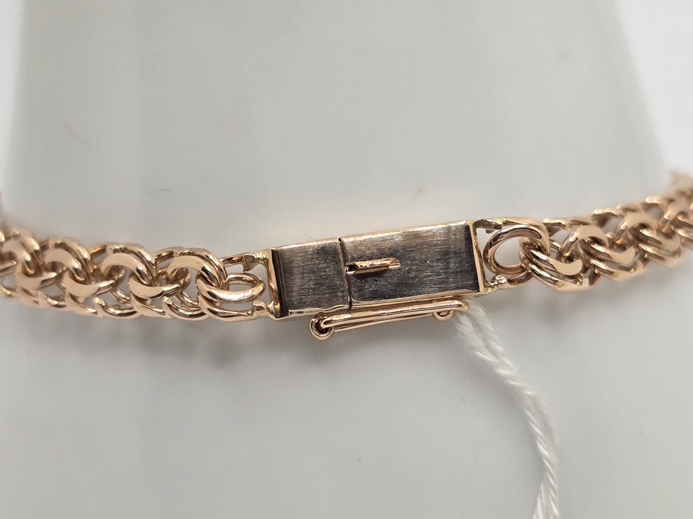 БЛБ585 БРАСЛЕТ ПОЛНОВЕСНЫЙ Бисмарк (Au 585)