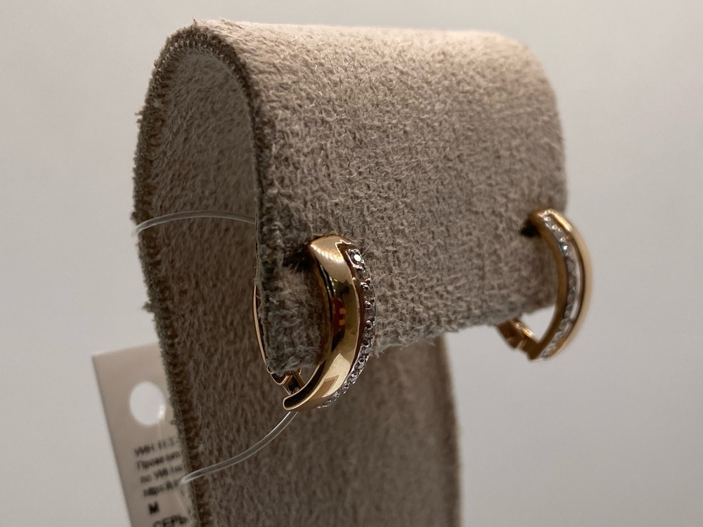 027186 СЕРЬГИ С КАМНЯМИ (Au 585)