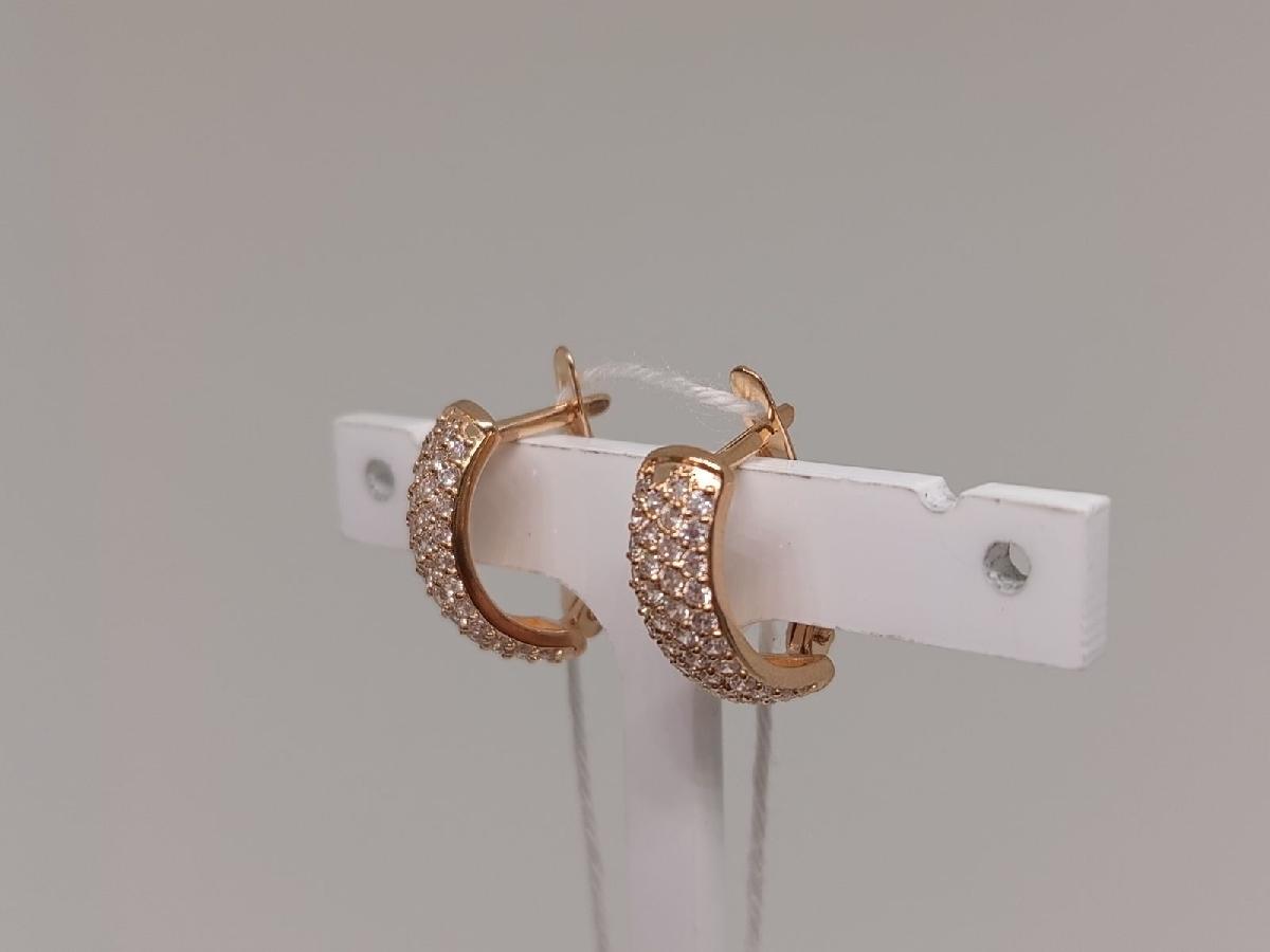 СКМИ585 СЕРЬГИ С КАМНЯМИ (Au 585)