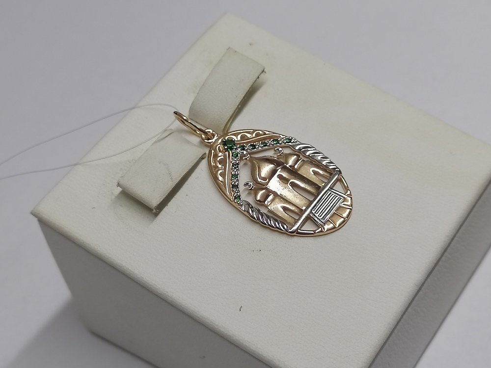 ПОДВЕСКА МЕЧЕТЬ с камнями (Au 585)