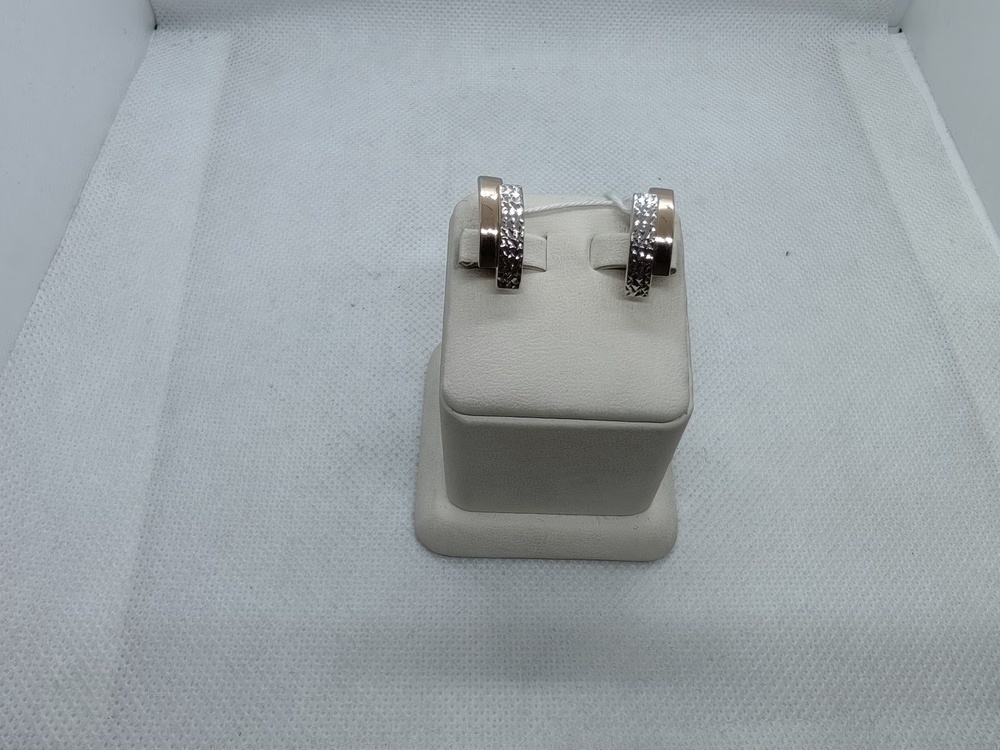 СБКМ585 СЕРЬГИ БЕЗ КАМНЯ (Au 585)
