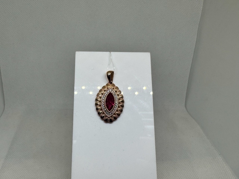 ПОДВЕСКА С КАМНЯМИ (Au 585) ПОДВЕСКА С КАМНЯМИ (Au 585)