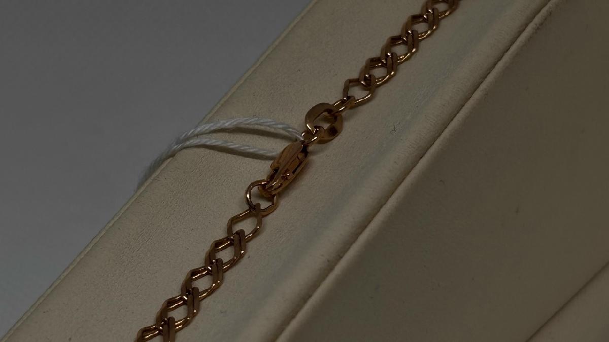 ЦЛР2585 ЦЕПЬ ПОЛНОВЕСНАЯ Ромб двойной (Au 585)