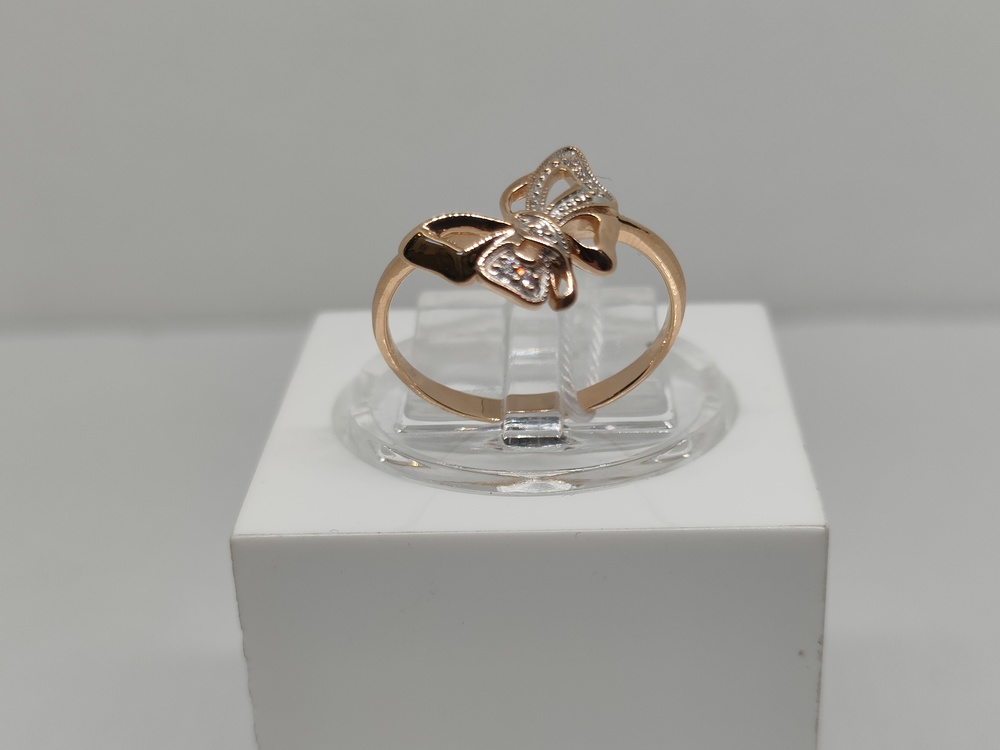 КОЛЬЦО С КАМНЯМИ (Au 585)