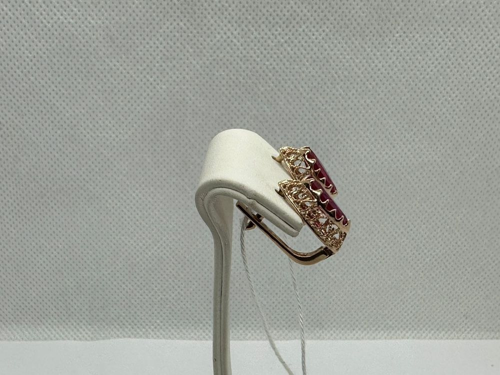 СЕРЬГИ С КАМНЕМ (Au 585)