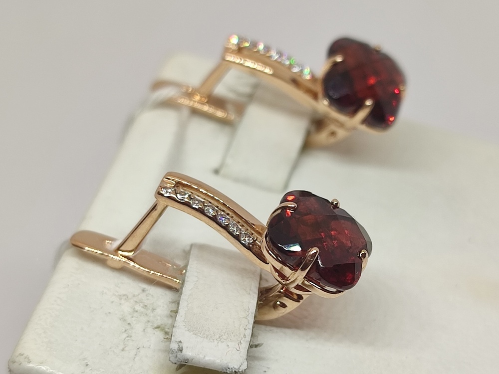 СЕРЬГИ С КАМНЯМИ (Au 585)