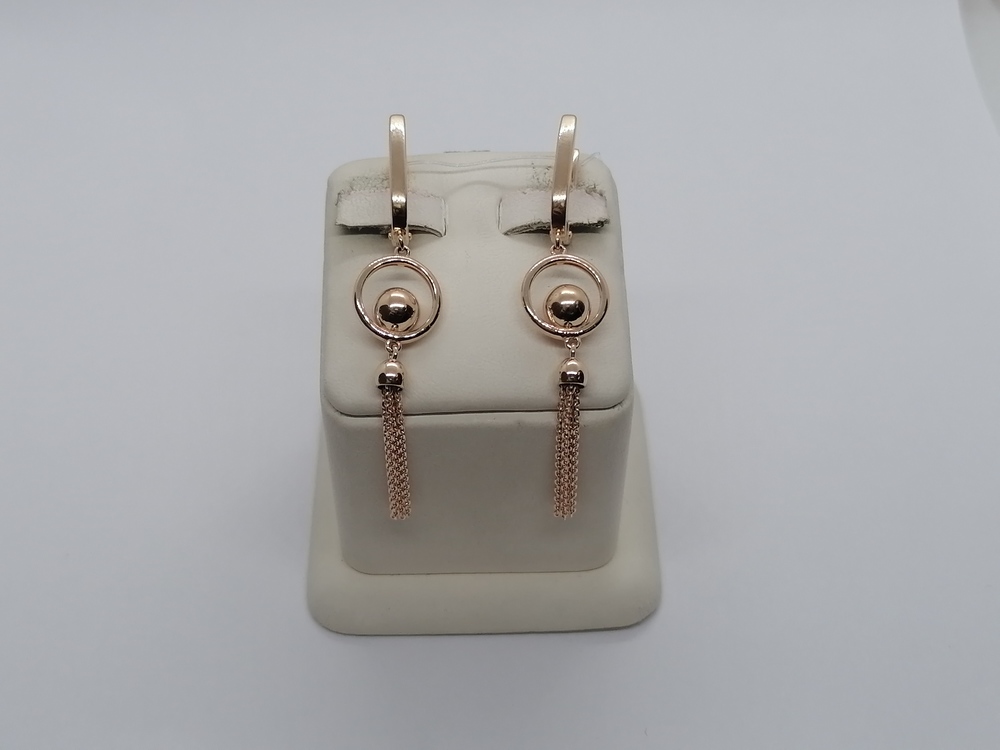 СЕРЬГИ БЕЗ КАМНЯ (Au 585)