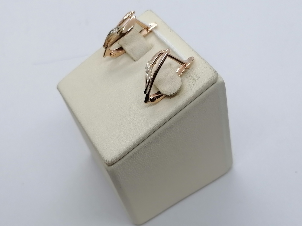 СЕРЬГИ С КАМНЕМ (Au 585)