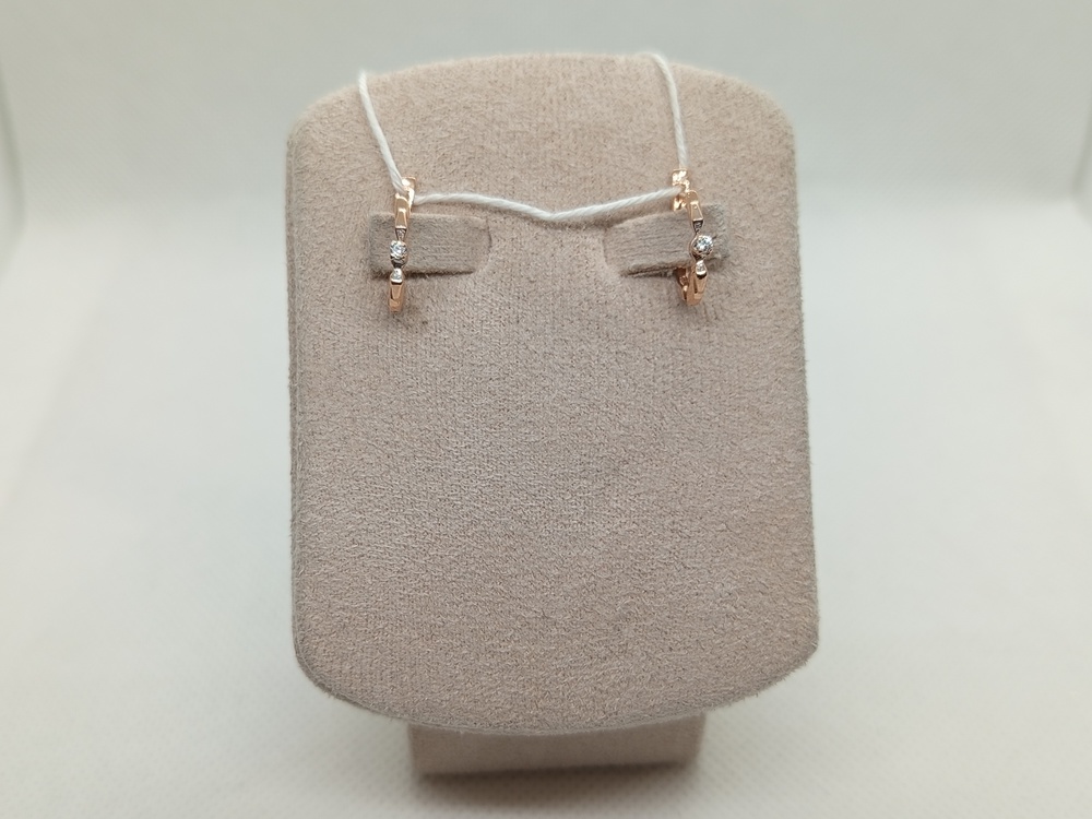 СЕРЬГИ С КАМНЕМ (Au 585)