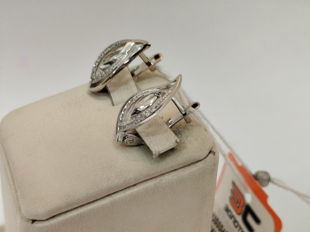 СКМИ585 СЕРЬГИ С КАМНЯМИ (Au 585)